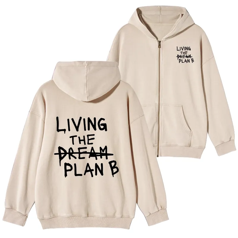 Tokyo-Tiger Implement Plan B Washed Zip Hoodie