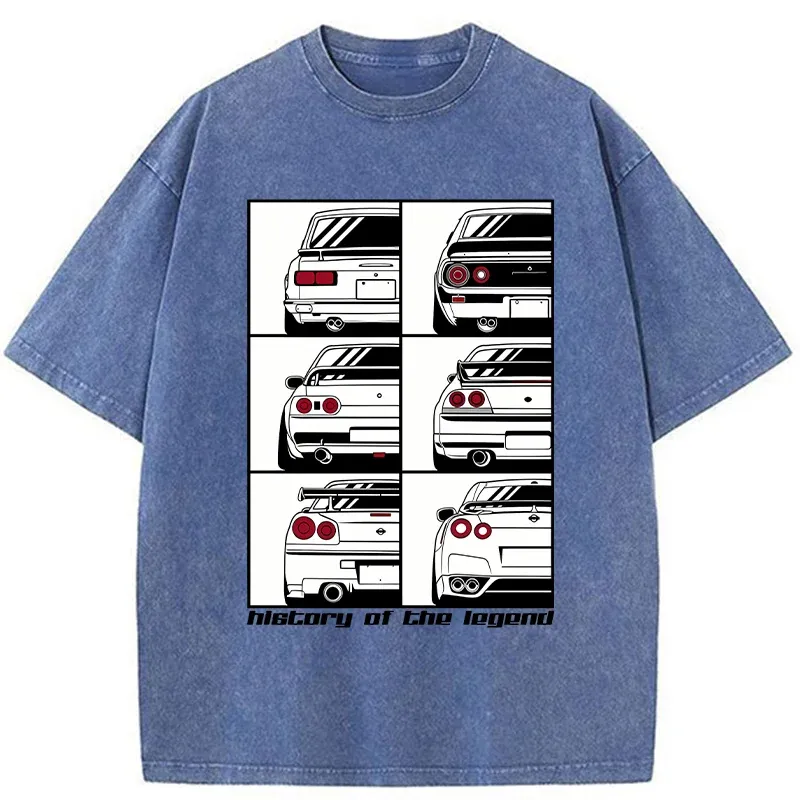Tokyo-Tiger A Legendary Cars Washed T-Shirt