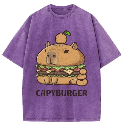 Tokyo-Tiger Capyburger Washed T-Shirt