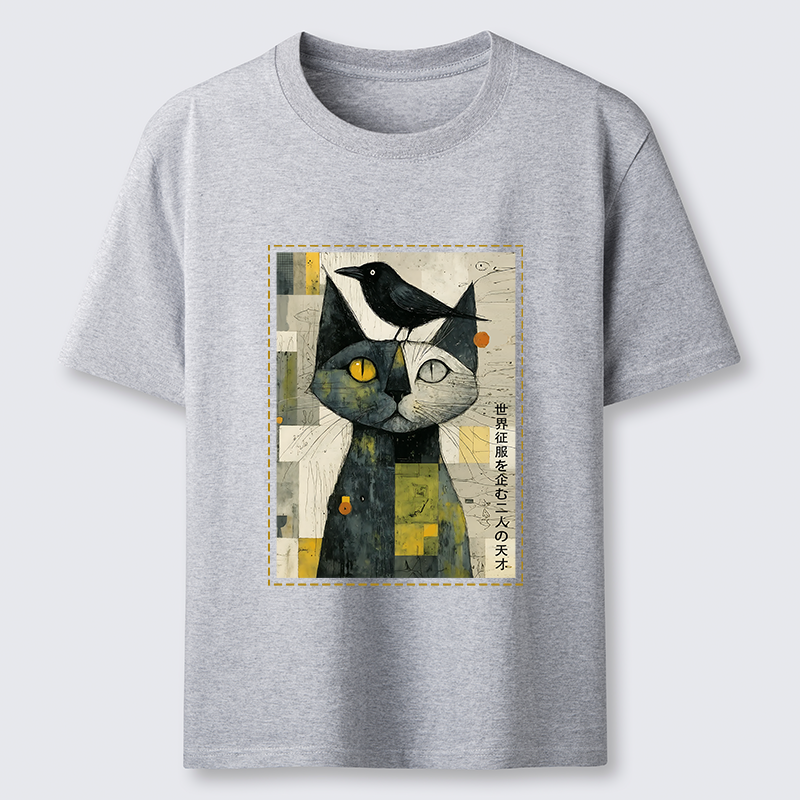 Tokyo-Tiger The Cat And The Crow Are Planning To Rule The World Classic T-Shirt