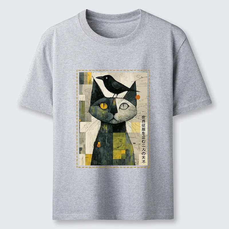 Tokyo-Tiger The Cat And The Crow Are Planning To Rule The World Classic T-Shirt