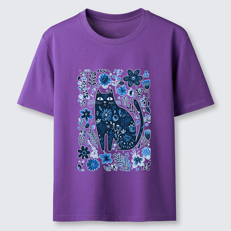 Tokyo-Tiger A Cat Among Flowers Classic T-Shirt