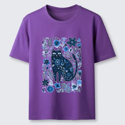 Tokyo-Tiger A Cat Among Flowers Classic T-Shirt