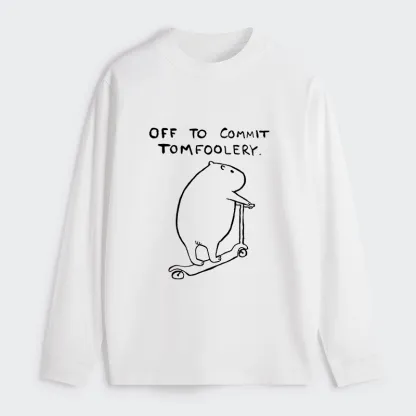 Tokyo-Tiger Capybara Is Ready To Do Something Bad Classic Long Sleeve T-Shirt