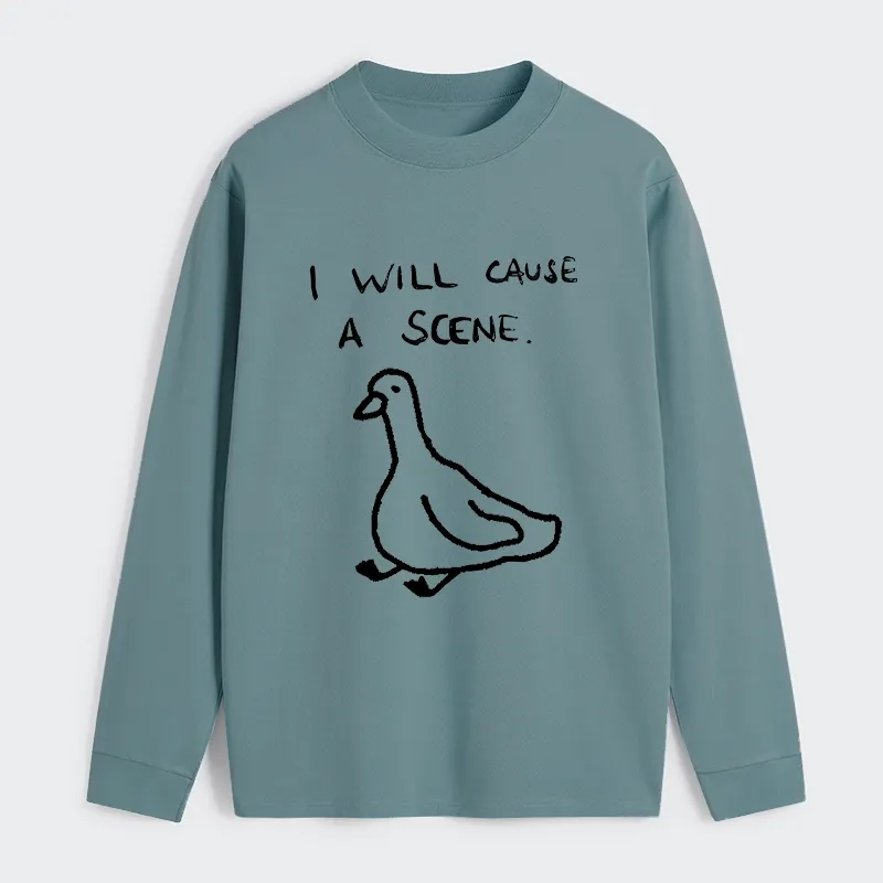 Tokyo-Tiger Stupid Goose Funny Japan Retro Classic Long Sleeve T-Shirt