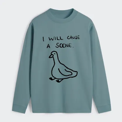 Tokyo-Tiger Stupid Goose Funny Japan Retro Classic Long Sleeve T-Shirt