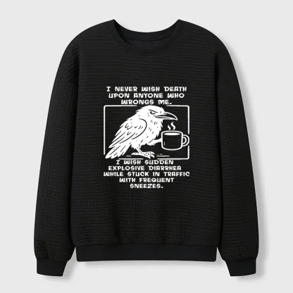 Tokyo-Tiger Curse Of The Raven Waffle Sweatshirt