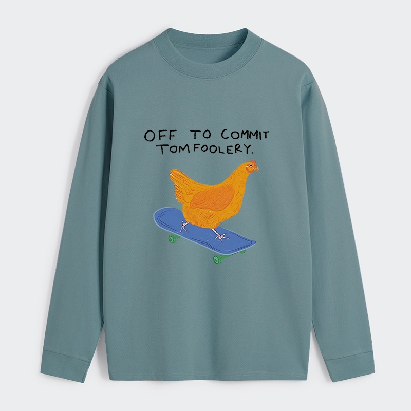 Tokyo-Tiger Chicken Was About To Do Something Bad Classic Long Sleeve T-Shirt