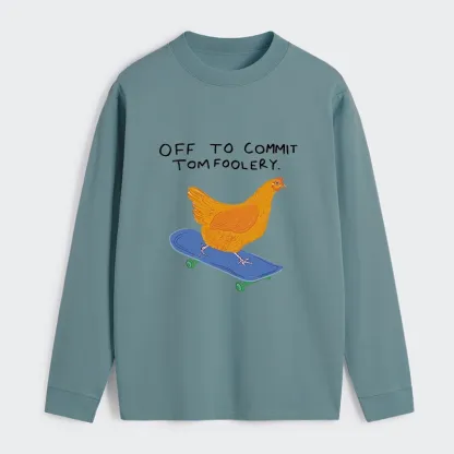 Tokyo-Tiger Chicken Was About To Do Something Bad Classic Long Sleeve T-Shirt