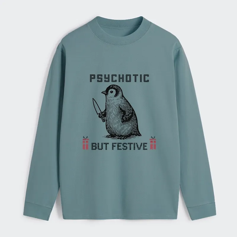 Tokyo-Tiger Overstimulated but Festive Christmas Classic Long Sleeve T-Shirt
