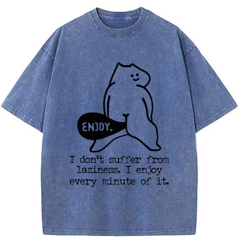 Tokyo-Tiger Enjoy Every Minute Washed T-Shirt
