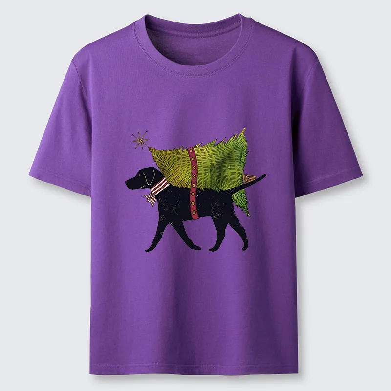 Tokyo-Tiger Dog Carrying Christmas Tree Classic T-Shirt