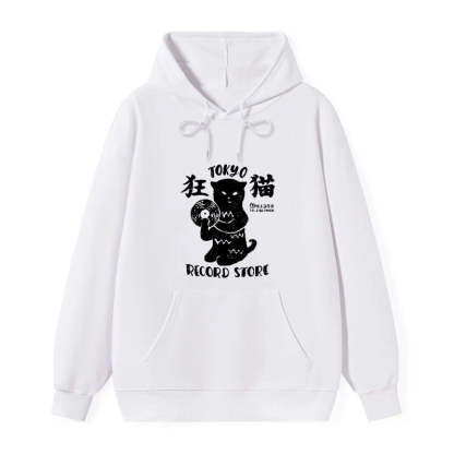 Tokyo-Tiger Tokyo Record Store Cat CD Classic Hoodie