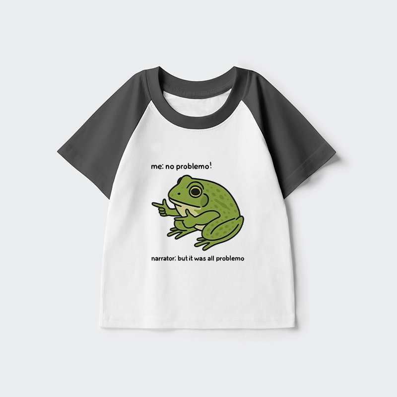 Tokyo-Tiger Stupid Frog Meme Kids Raglan T-shirt