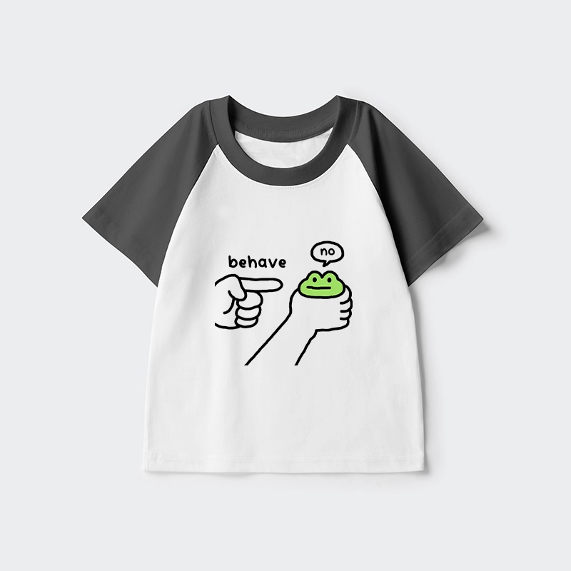 Tokyo-Tiger Dishonest Frog Kids Raglan T-shirt