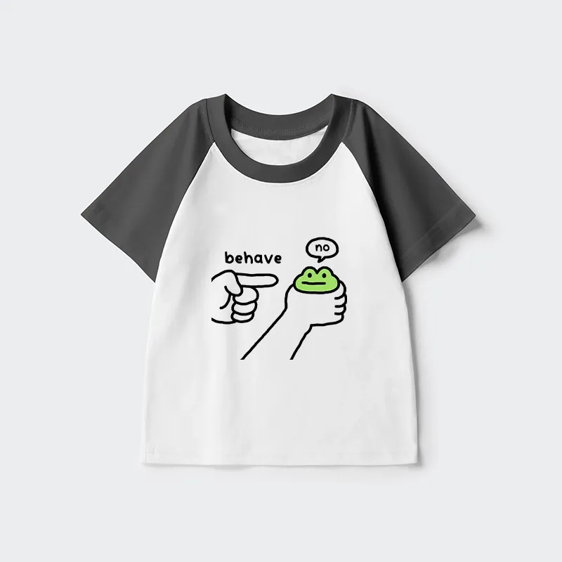 Tokyo-Tiger Dishonest Frog Kids Raglan T-shirt