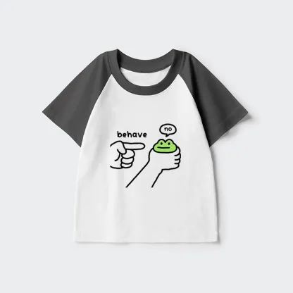 Tokyo-Tiger Dishonest Frog Kids Raglan T-shirt