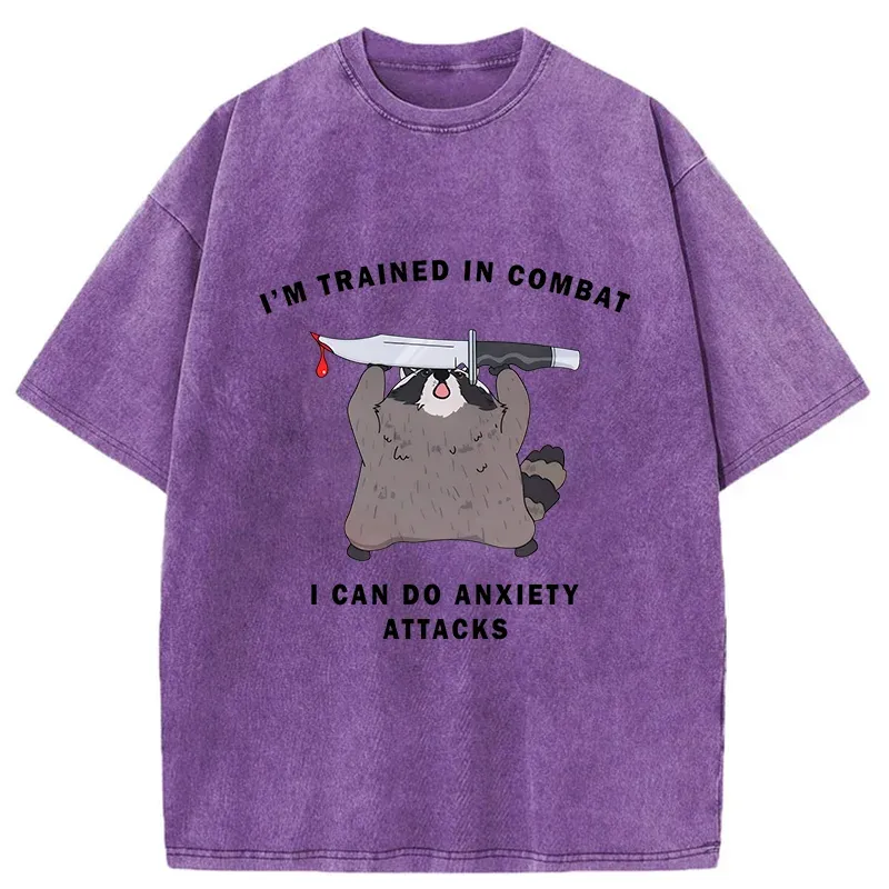 Tokyo-Tiger Coping With Anxiety Washed T-Shirt