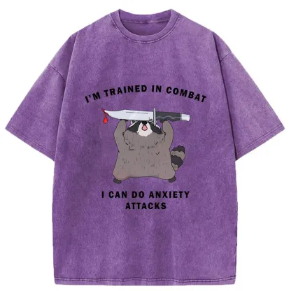 Tokyo-Tiger Coping With Anxiety Washed T-Shirt