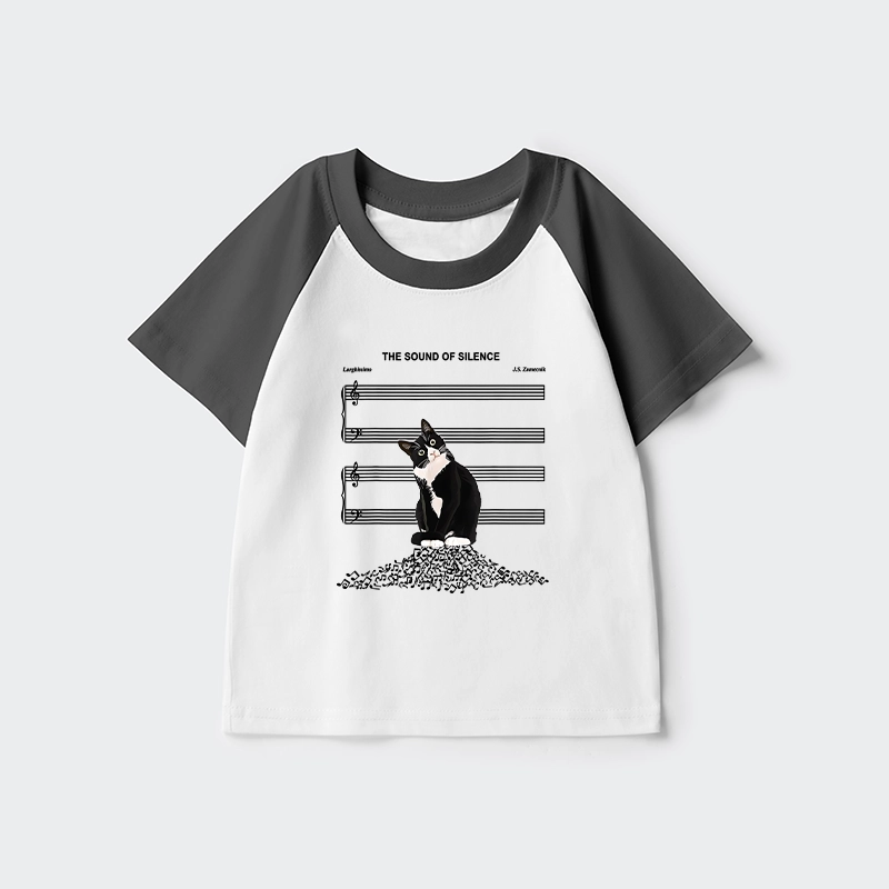Tokyo-Tiger The Sound Of Silence Kids Raglan T-shirt