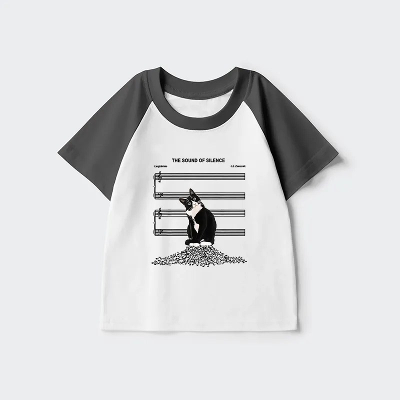 Tokyo-Tiger The Sound Of Silence Kids Raglan T-shirt