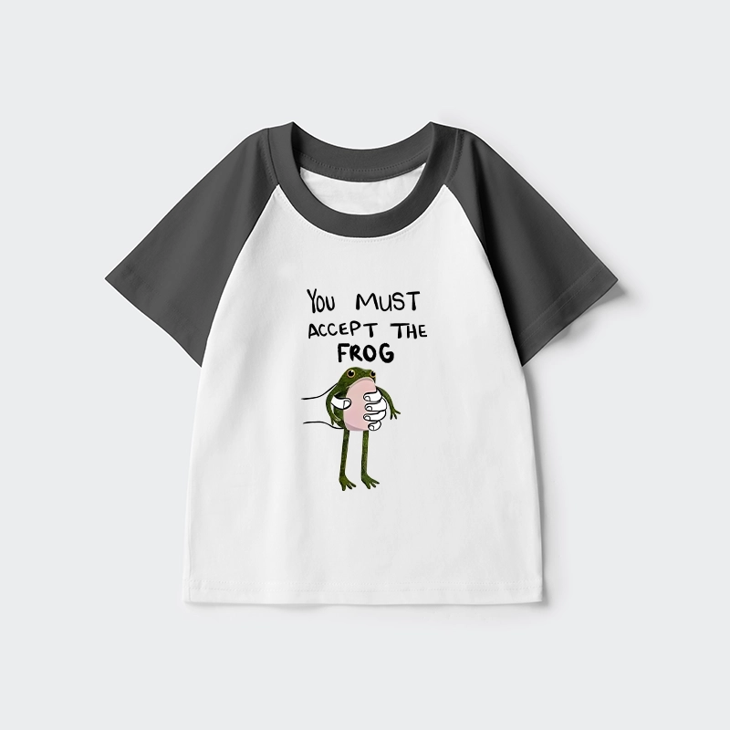 Tokyo-Tiger Accept This Frog Kids Raglan T-shirt