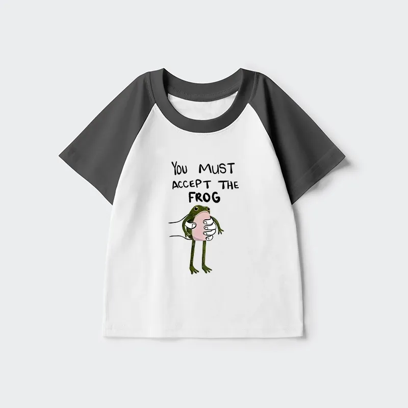 Tokyo-Tiger Accept This Frog Kids Raglan T-shirt