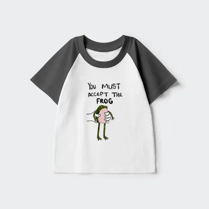 Tokyo-Tiger Accept This Frog Kids Raglan T-shirt