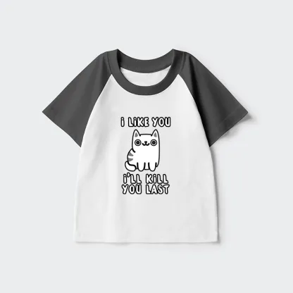 Tokyo-Tiger Cats And Humans Have A Love-hate Relationship Kids Raglan T-shirt