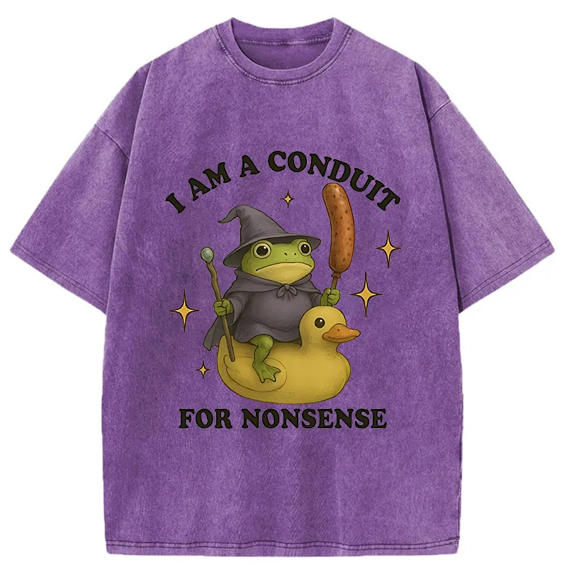 Tokyo-Tiger Nonsense Frog Washed T-Shirt