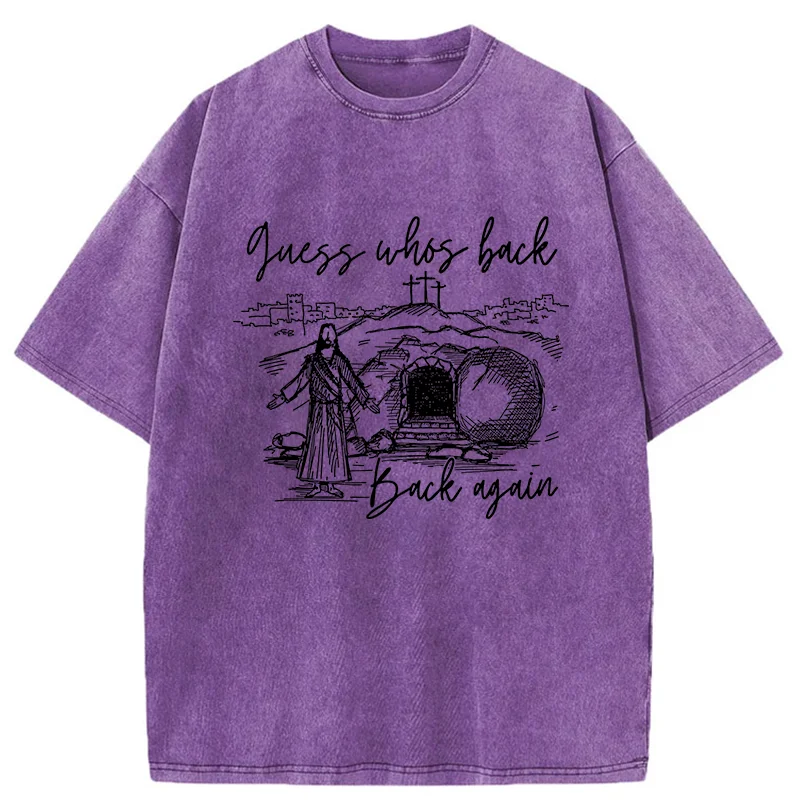 Tokyo-Tiger Funny Jesus Washed T-Shirt