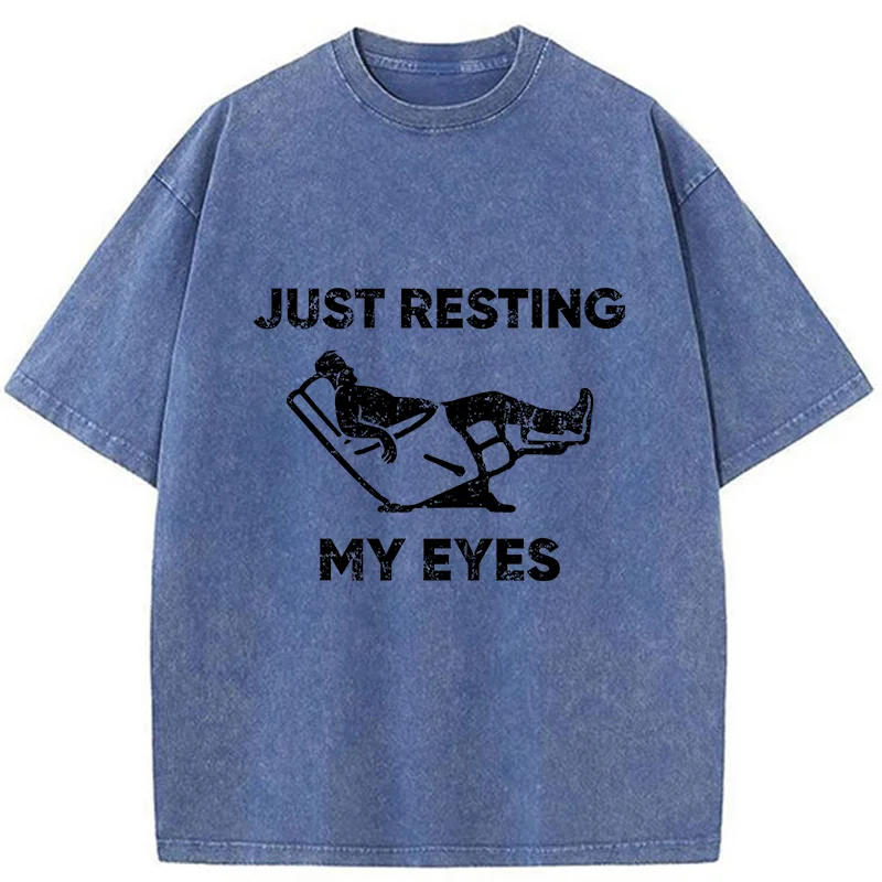 Tokyo-Tiger Give Your Eyes A Rest Washed T-Shirt