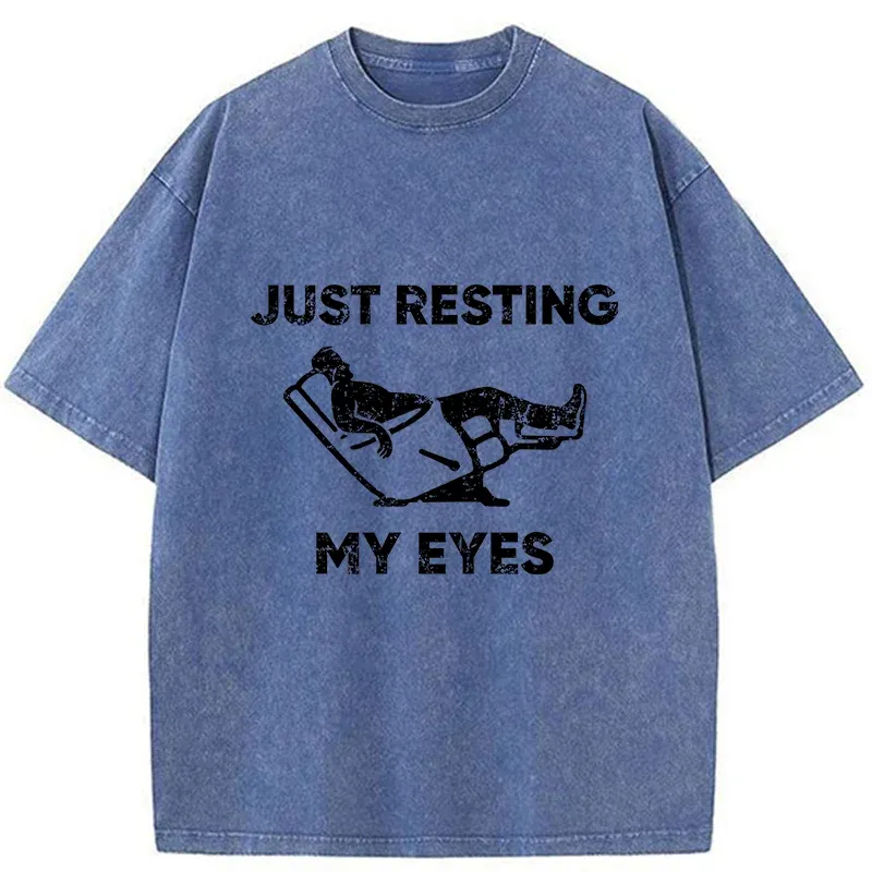 Tokyo-Tiger Give Your Eyes A Rest Washed T-Shirt