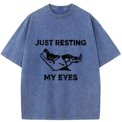 Tokyo-Tiger Give Your Eyes A Rest Washed T-Shirt