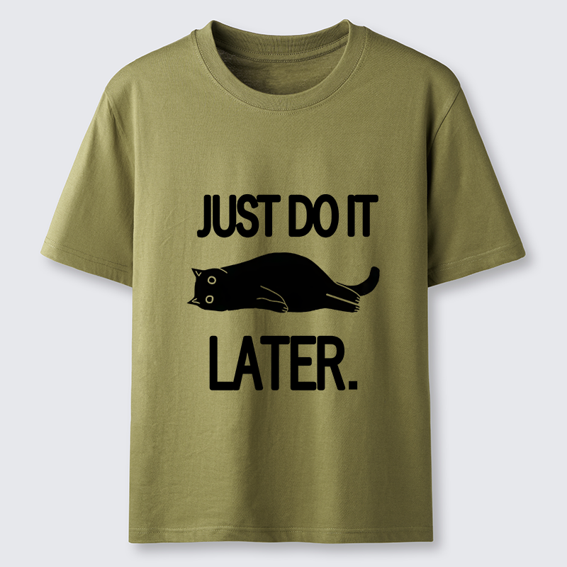 Tokyo-Tiger Just Do It Later Cat Classic T-Shirt