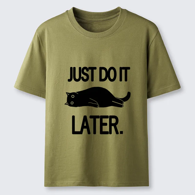 Tokyo-Tiger Just Do It Later Cat Classic T-Shirt