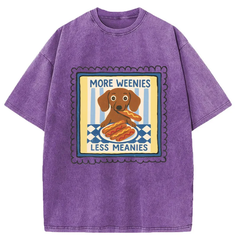 Tokyo-Tiger More Weenies Less Meanies Washed T-Shirt
