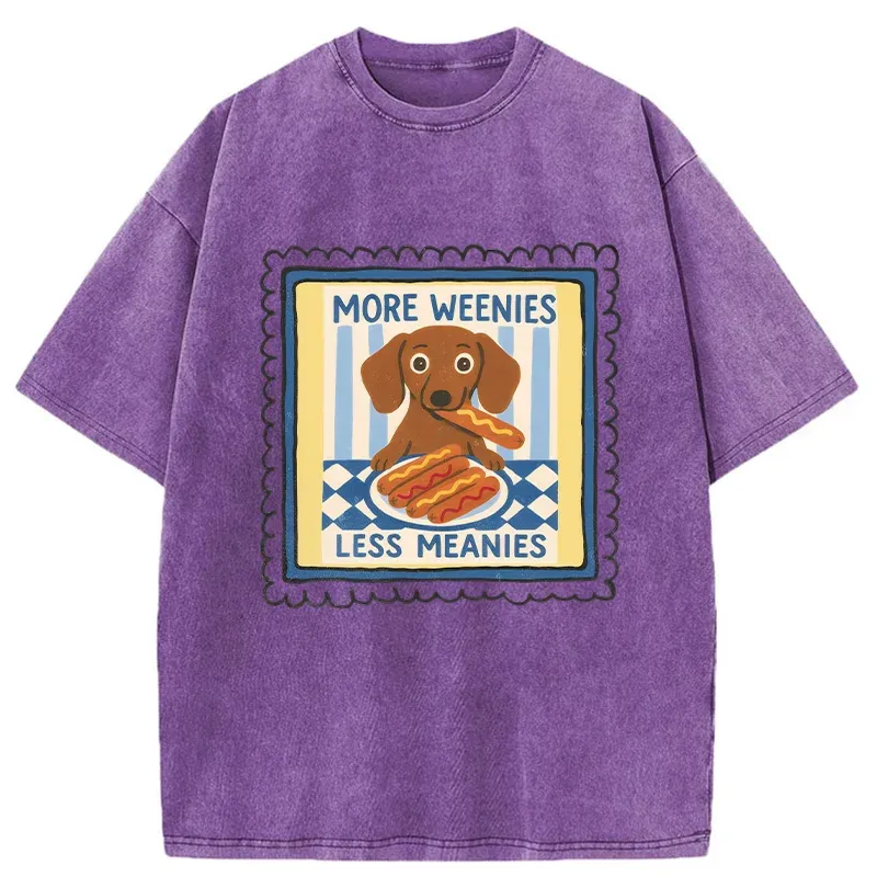 Tokyo-Tiger More Weenies Less Meanies Washed T-Shirt