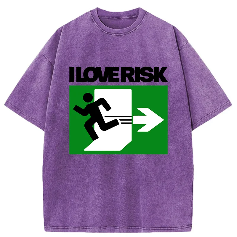 Tokyo-Tiger I Love Risk Washed T-Shirt