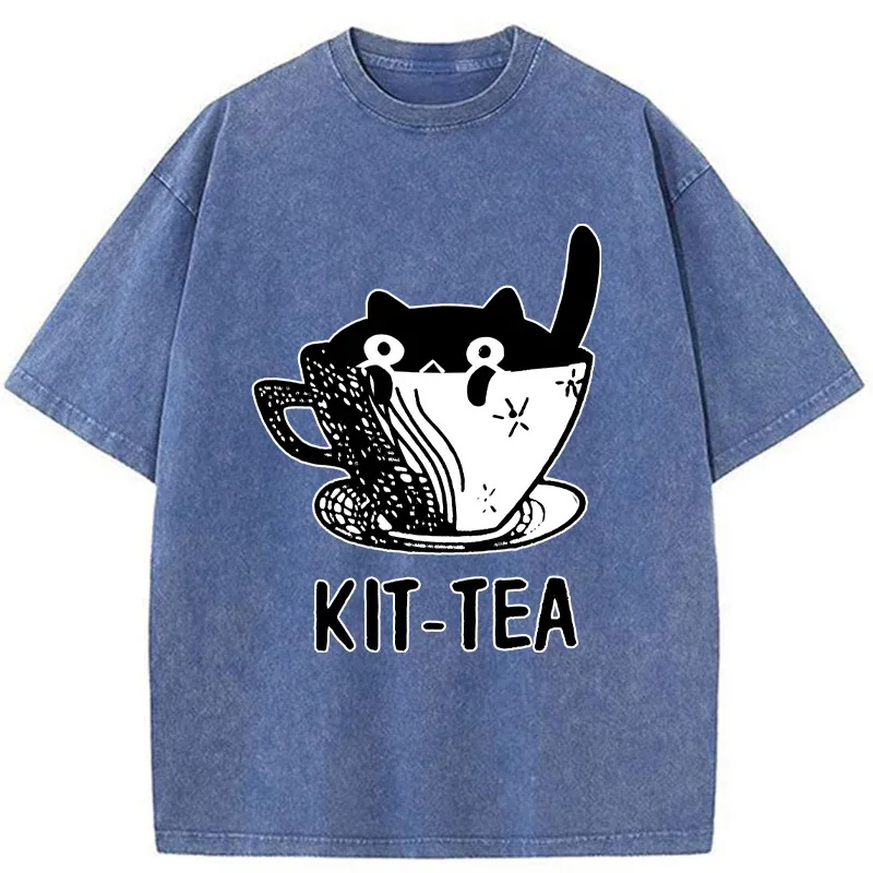 Tokyo-Tiger Kit-Tea Washed T-Shirt