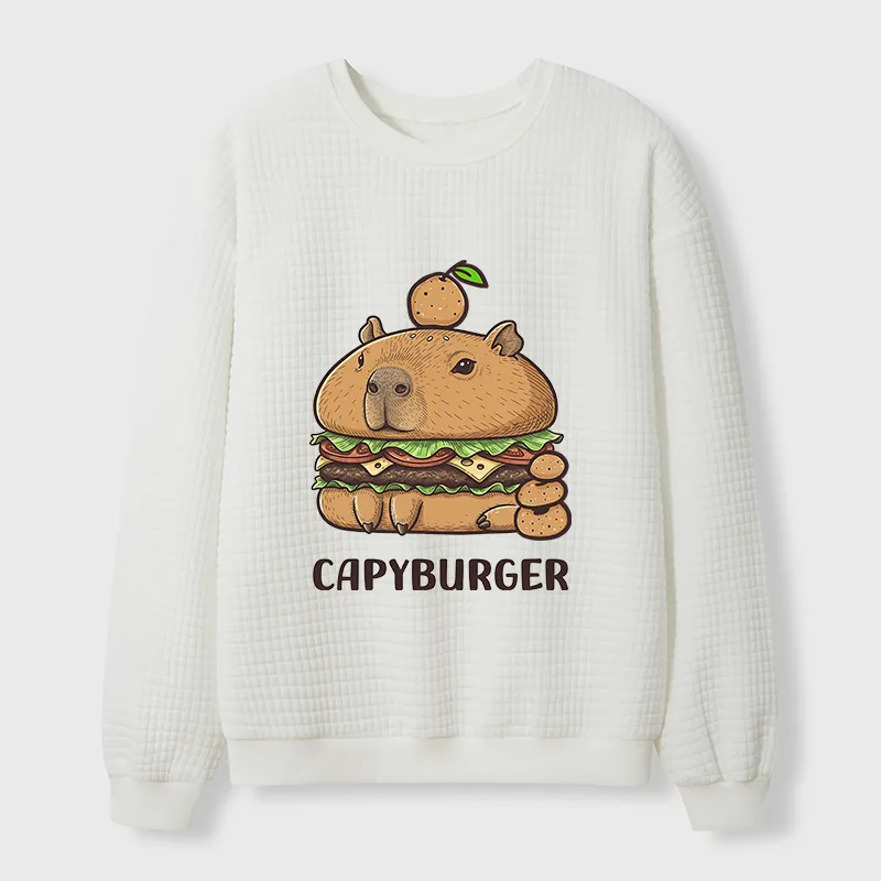 Tokyo-Tiger Capyburger Waffle Sweatshirt