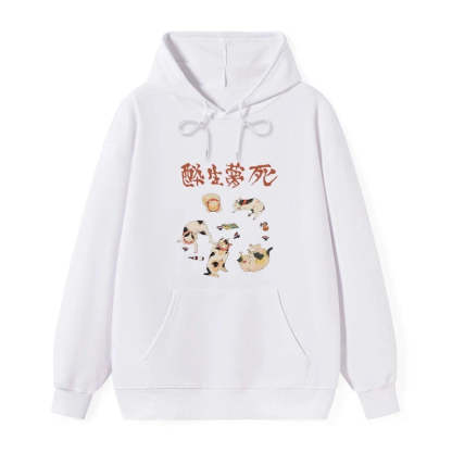 Tokyo-Tiger Drunken Cats Classic Hoodie