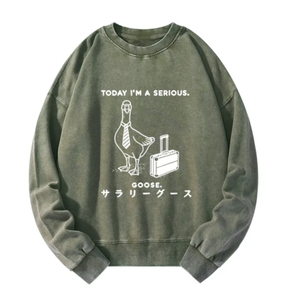 Tokyo-Tiger Hard Working Goose Washed Sweatshirt