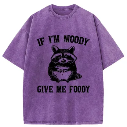 Tokyo-Tiger Eating Can Bring Happiness Washed T-Shirt