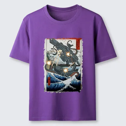 Tokyo-Tiger Octopus VS Spaceship Classic T-Shirt