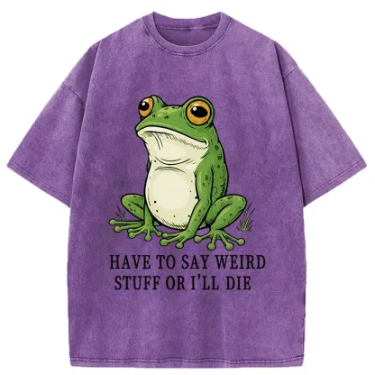 Tokyo-Tiger Strange Frog Washed T-Shirt