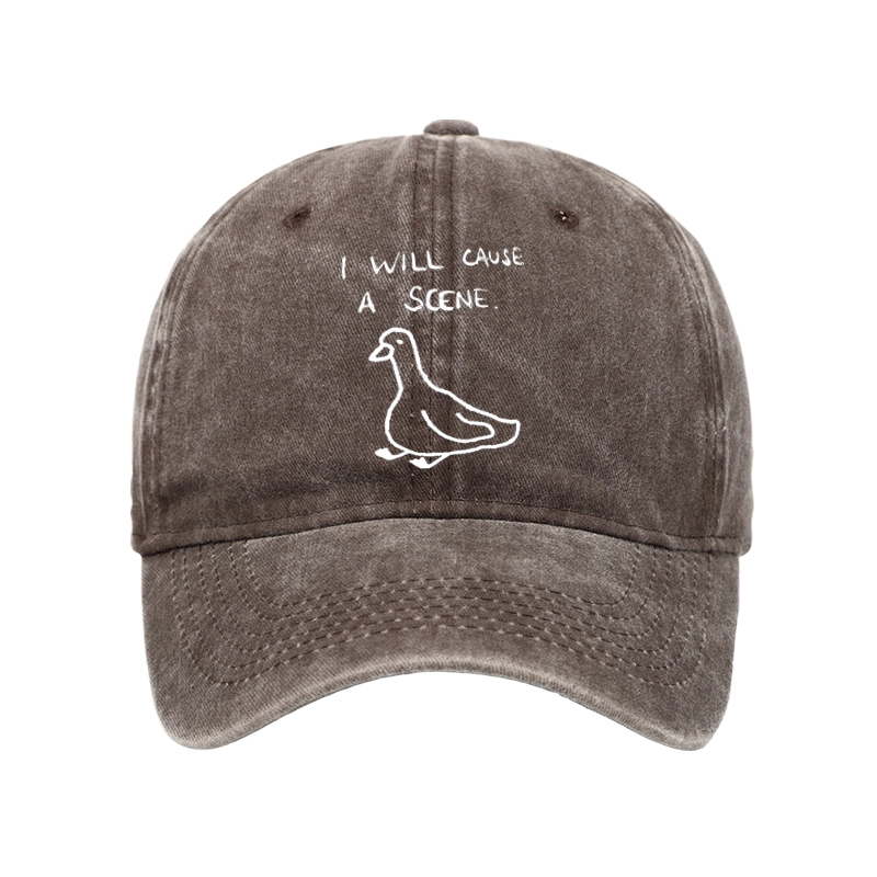 Tokyo-Tiger Stupid Goose Funny Japan Retro Washed Cap