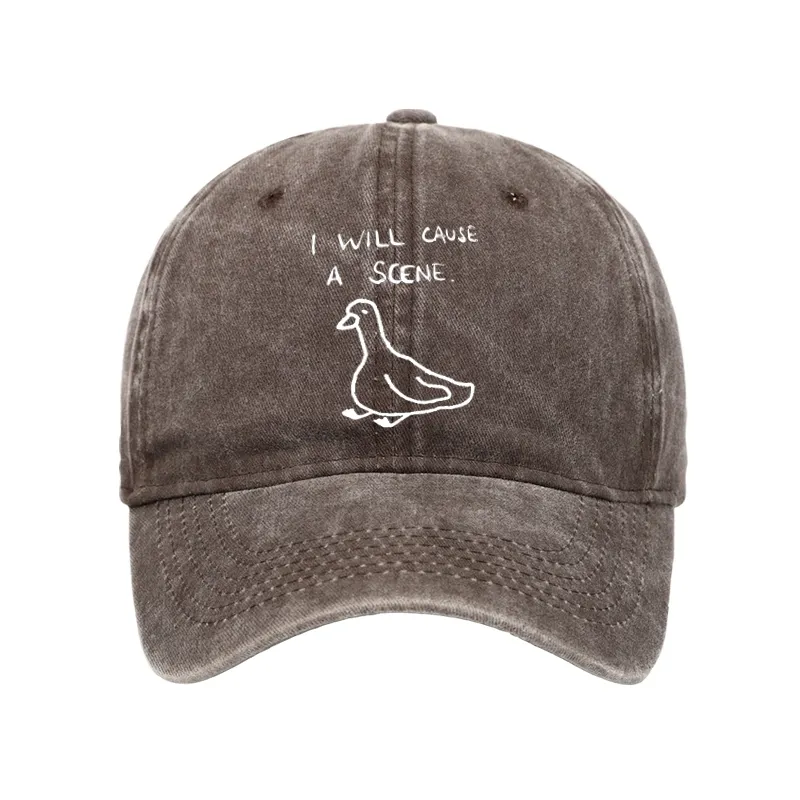 Tokyo-Tiger Stupid Goose Funny Japan Retro Washed Cap