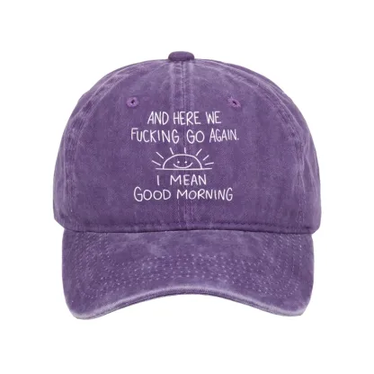 [Tokyo-Tiger Different Meanings Of "Good Morning" Washed Cap