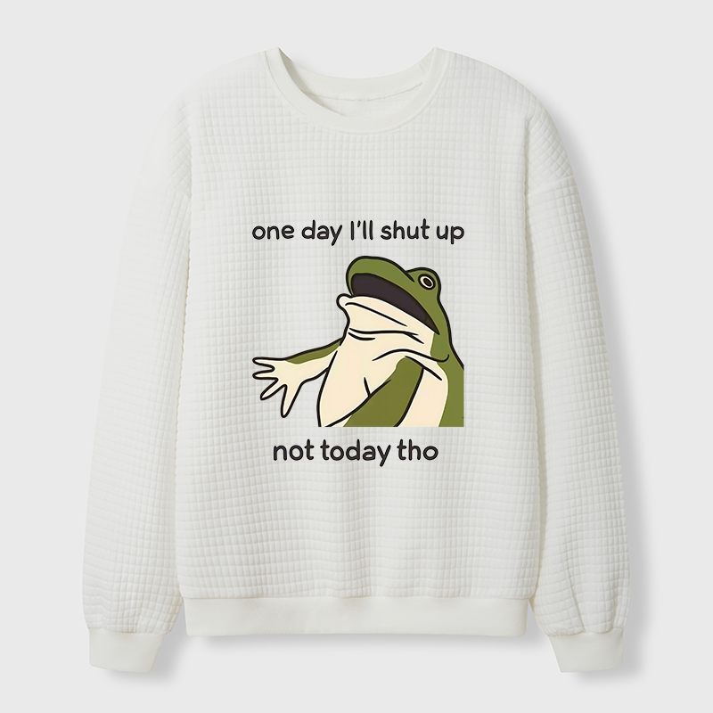 Tokyo-Tiger I Must Ramble On Today Waffle Sweatshirt